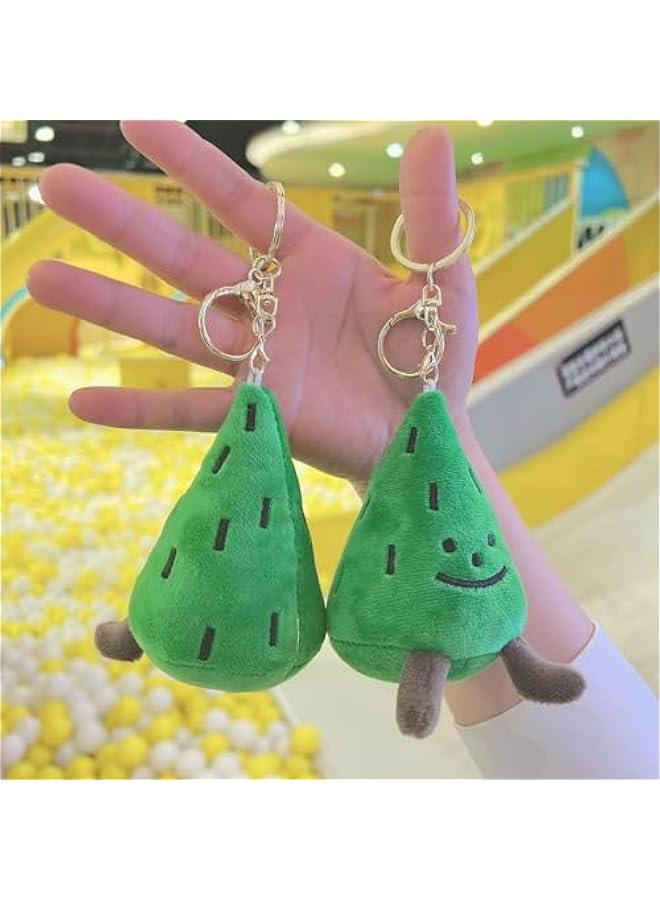 Tree Keychain, Cute Plush Mini Doll Ornament for Bag, Handcrafted Soft Pendant for Holiday Cheer - Image 3