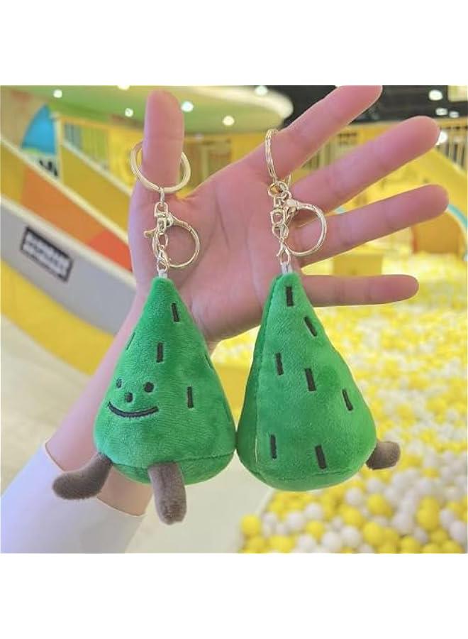 Tree Keychain, Cute Plush Mini Doll Ornament for Bag, Handcrafted Soft Pendant for Holiday Cheer - Image 4