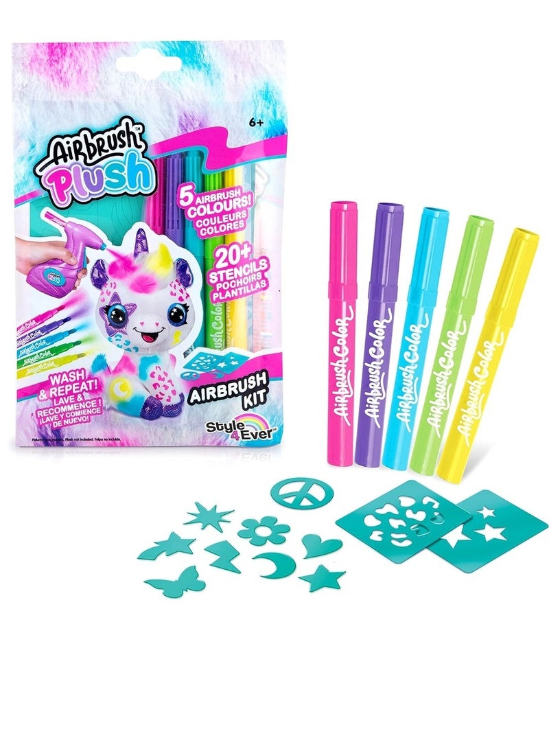 Airbrush Plush Kit Neon Markers Painiting Set - AIR019  - Image 1