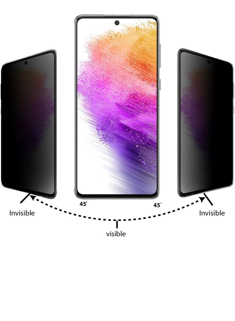 ميجوفاست واقي شاشة للخصوصية متوافق مع واقي شاشة Samsung Galaxy A55، زجاج مقسى مضاد للوهج، تغطية كاملة عالية الدقة، سهل التركيب، مقاوم للخدش، صلابة 9H - Image 5