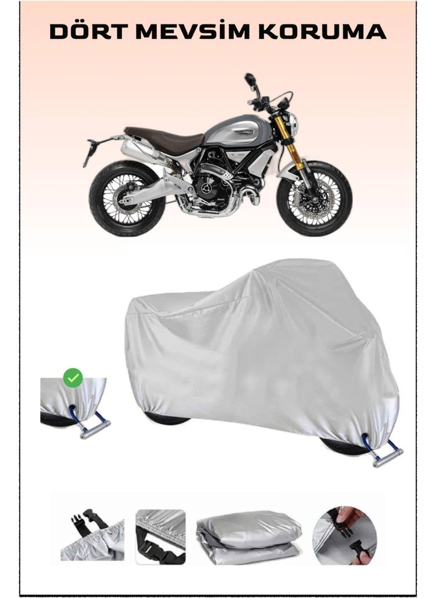 Breen - Motorcycle Cover with Lock Compatible for Ducati Scrambler 1100 Special, Safe, Waterproof - Image 1
