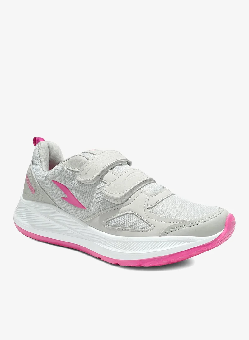 Asian  Light Grey and Rani Pink Sneakers for Girls for Women | Best Price UAE