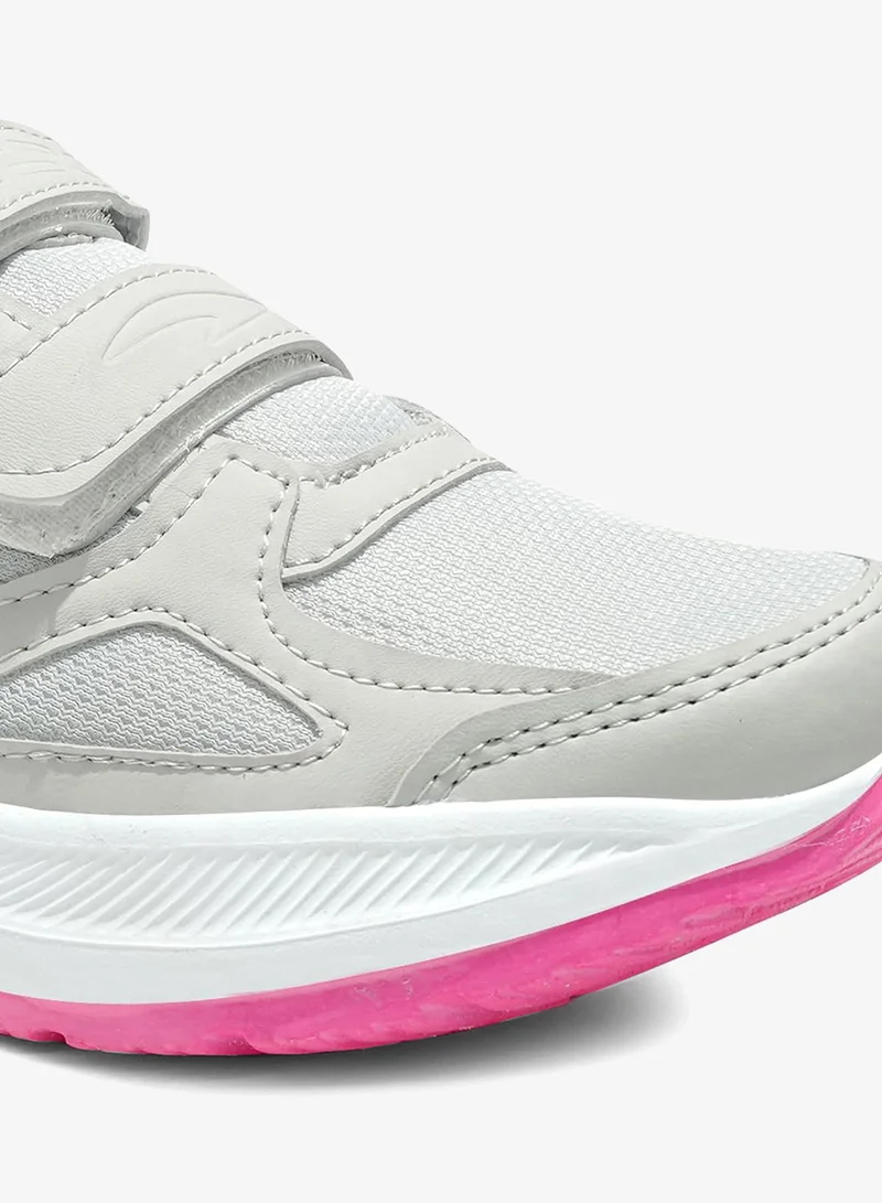 Asian  Light Grey and Rani Pink Sneakers for Girls for Women | Best Price UAE