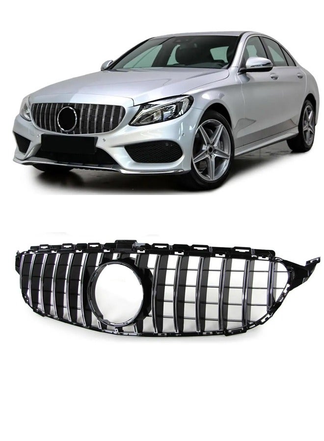 Generic Car front grille compatible with Mercedes CW205 Model 2015-2018 GT Without Camera Hole - Image 1