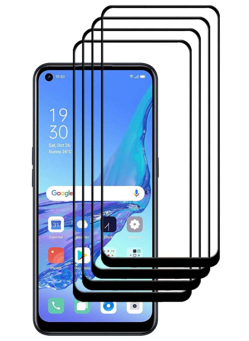 ACLIX 4 Pieces Antistatic ESD Dustproof Premium Quality High Definition Tempered Glass Screen Protector Designed For Oppo A53 - Image 1