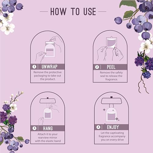 Aromahpure Gel Wink Hanging Car Perfume - Berry, Sandalwood | Long-Lasting Gel Based Car Air Freshener | Car Accessories | Lasts Up to 30 Days - Image 5