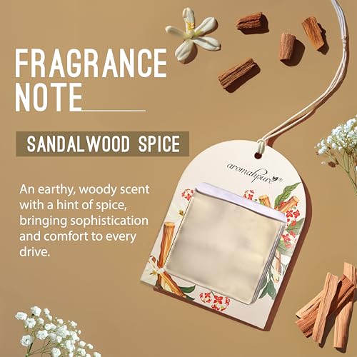 Aromahpure Gel Wink Hanging Car Perfume - Berry, Sandalwood | Long-Lasting Gel Based Car Air Freshener | Car Accessories | Lasts Up to 30 Days - Image 3