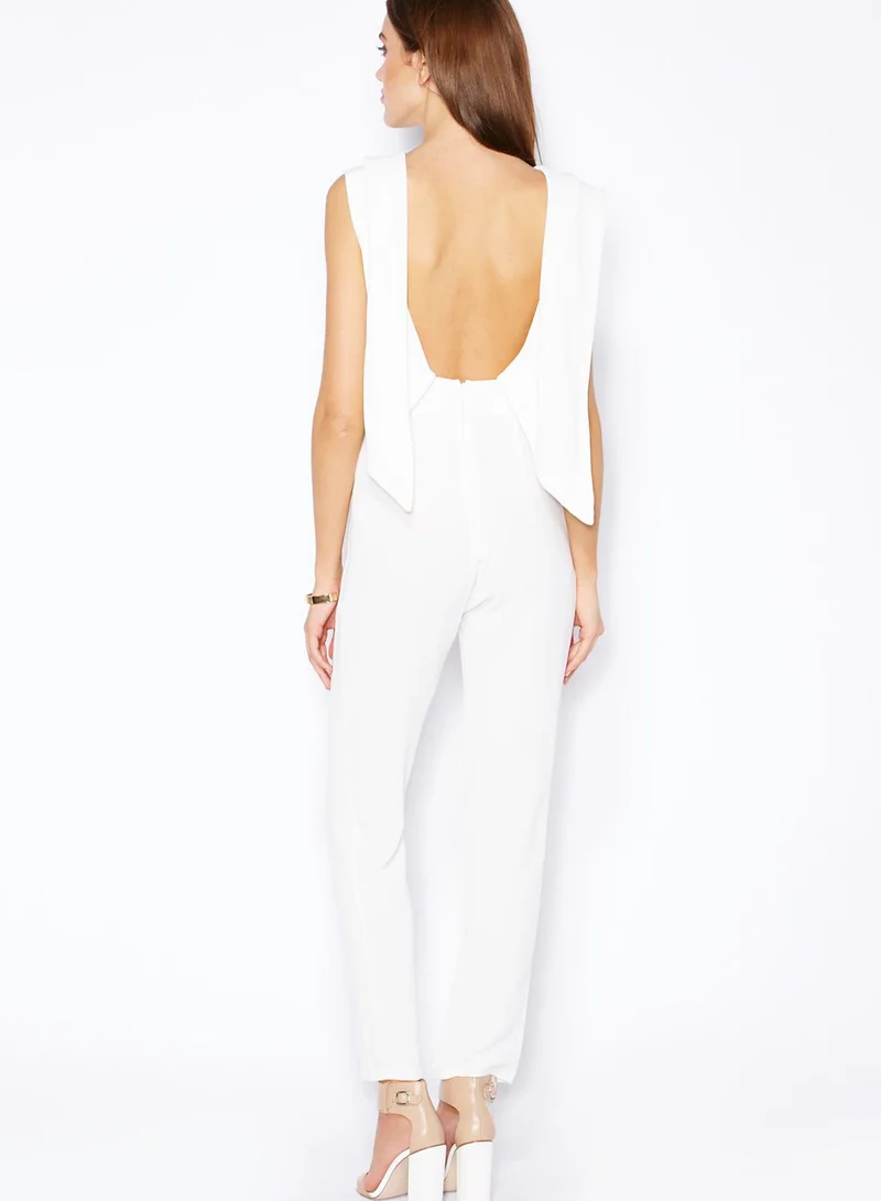 Ginger Open Back Cowl Neck Jumpsuit