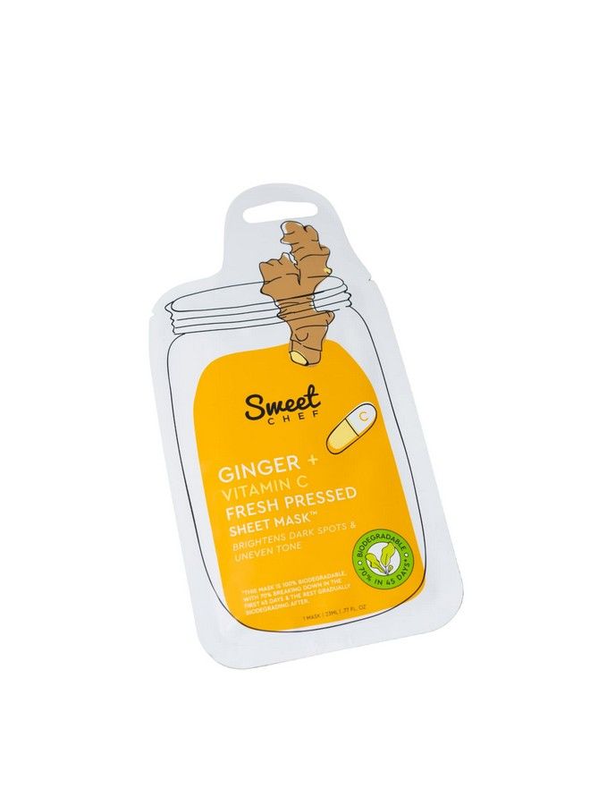sweet chef Ginger + Vitamin C Fresh Pressed Sheet Mask 1 Pack - Image 2
