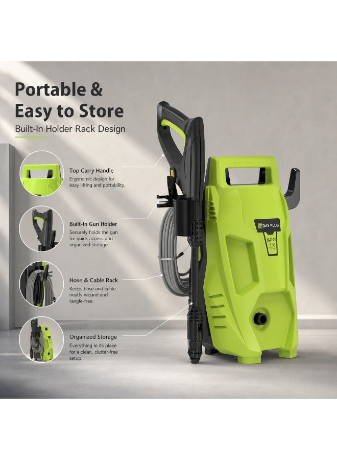 Portable Automatic High-Pressure Car Wash Machine, 2200W Car Wash Pump With a 3-Meter Long Hose，High Pressure Portable Car Home And Garden Washer Machine - Image 2