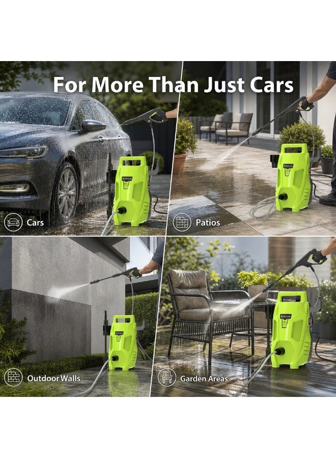 Portable Automatic High-Pressure Car Wash Machine, 2200W Car Wash Pump With a 3-Meter Long Hose，High Pressure Portable Car Home And Garden Washer Machine - Image 5