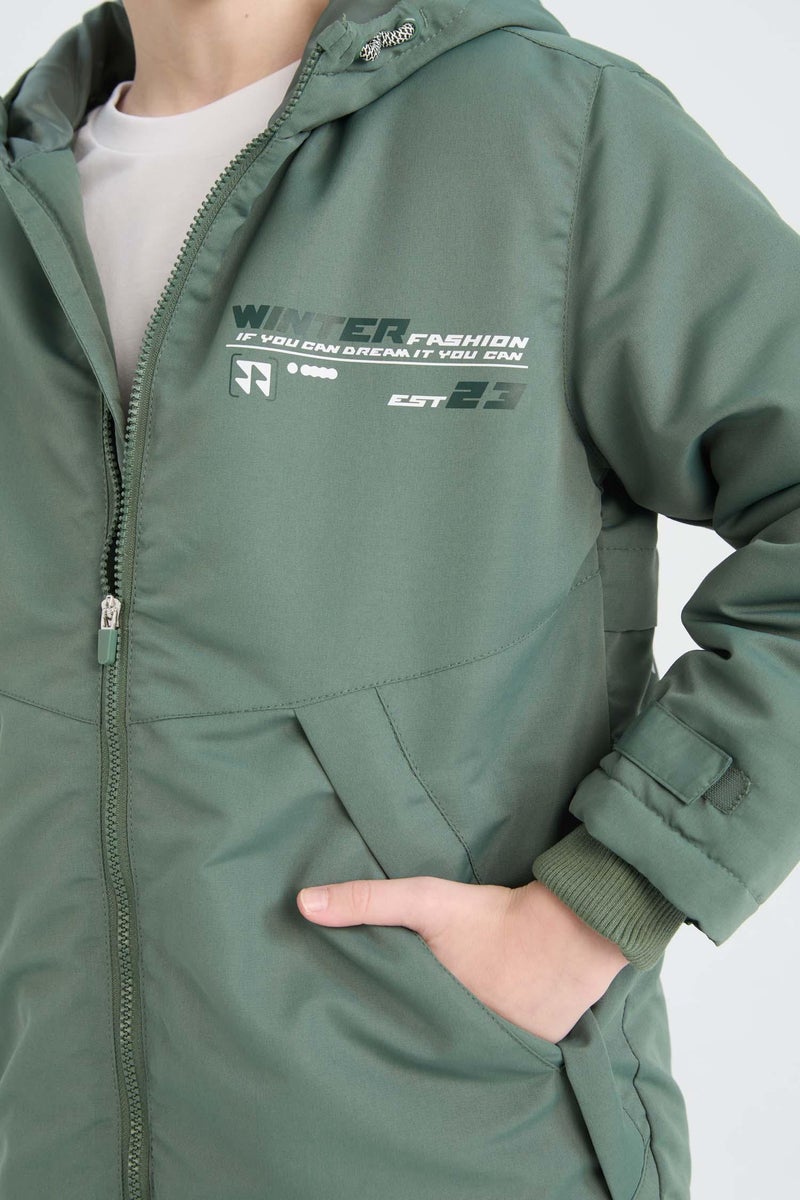 DeFacto Boy Waterproof Windproof Ribbed Raincoat  - Image 4