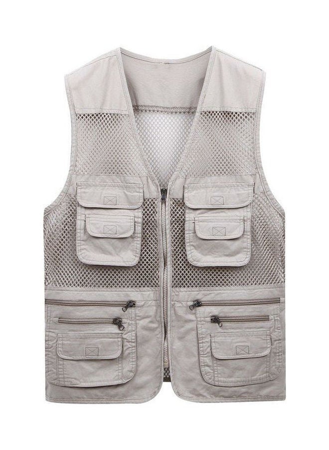NIBEMINENT - Fishing And Photography Vest Beige - Image 1