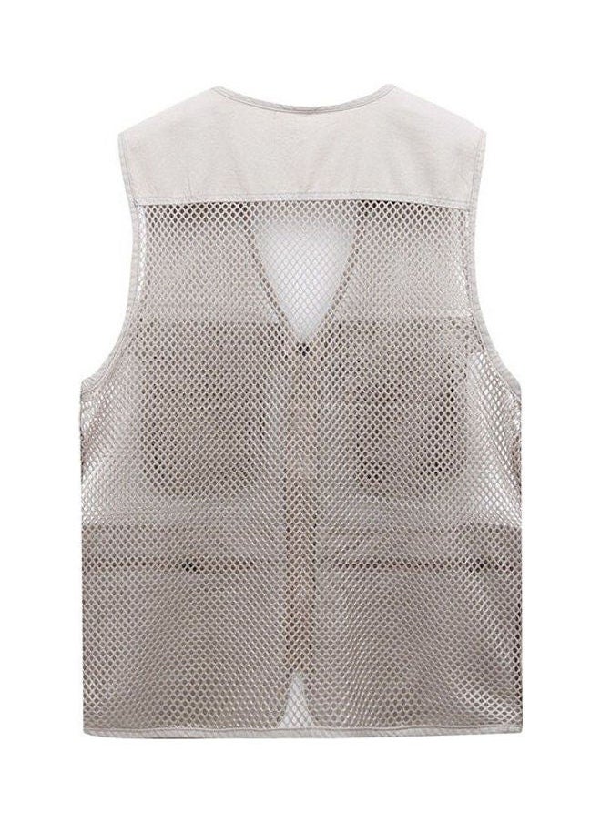NIBEMINENT - Fishing And Photography Vest Beige - Image 1