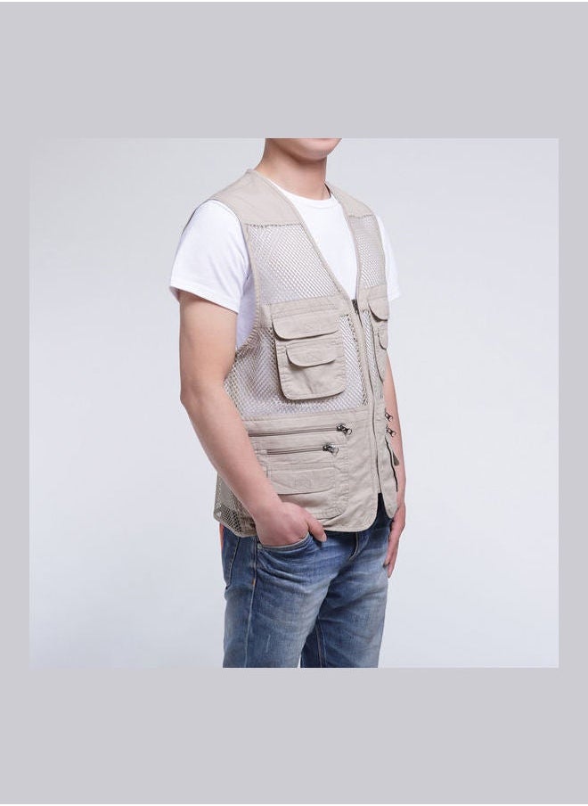 NIBEMINENT - Fishing And Photography Vest Beige - Image 1