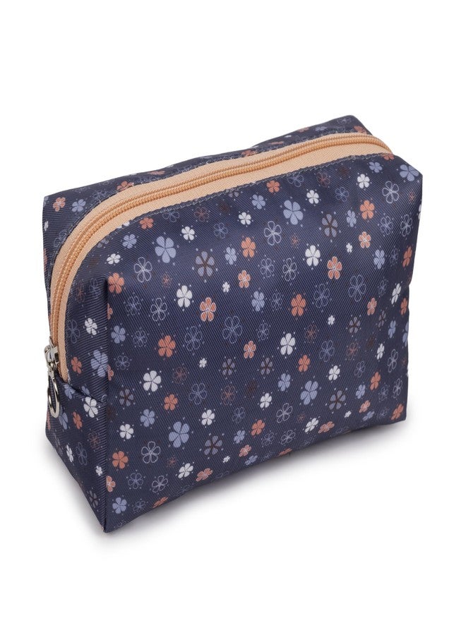 QIPS All-in-One Travel Organizer Pouch: Versatile Makeup Bag, Cosmetic Organizer, Gadget & Toiletry Storage, Medicine Kit, and More for Ultimate Travel Convenience (Dark Blue) - Image 1