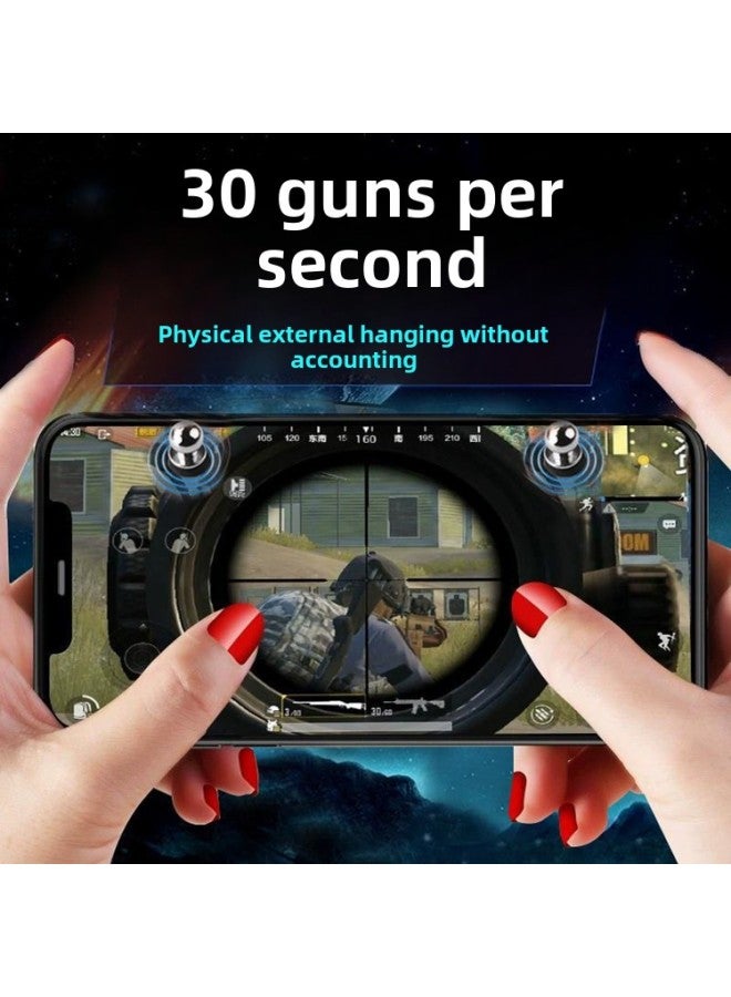 Chicken Eating Artifact Mobile Phone Tablet Universal Game Button Chicken Eating Peace Elite Shooting Quick Assistant Artifact-Product Color:Gold Pair Of 2 [with Packaging]]  - Image 2