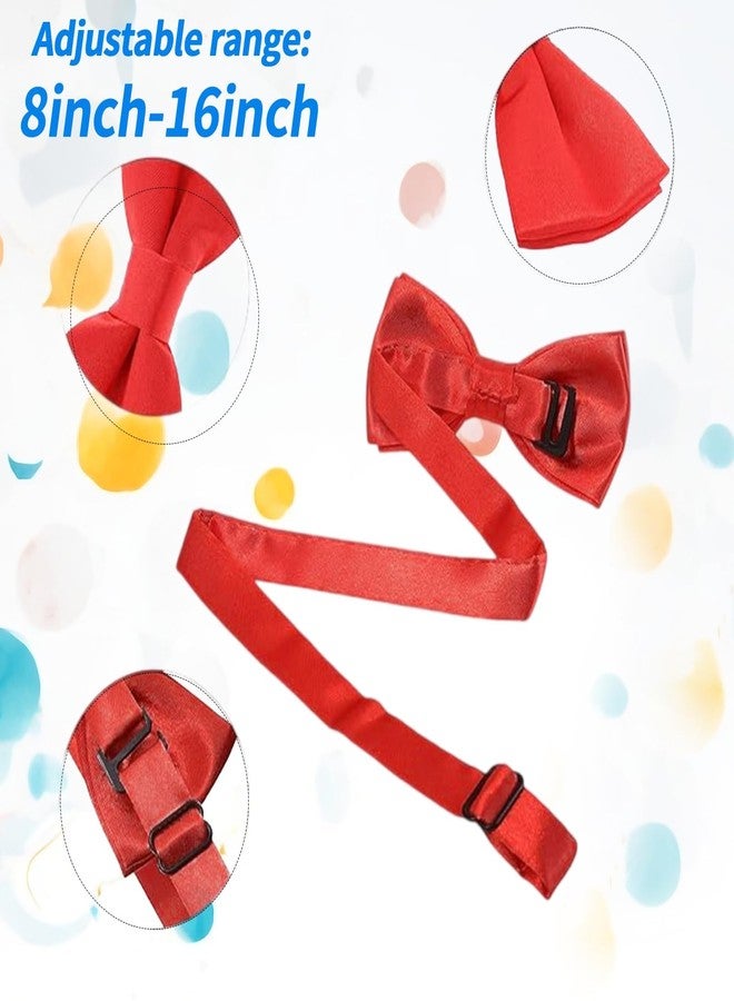 Adjustable Kid's Suspenders and Bow Tie Set - Classic Red Suspenders & Bowtie for Boys & Girls, Fits 6 Months to 7 Years - Perfect for Daily Wear, Photoshoots, and Special Occasions - Image 4