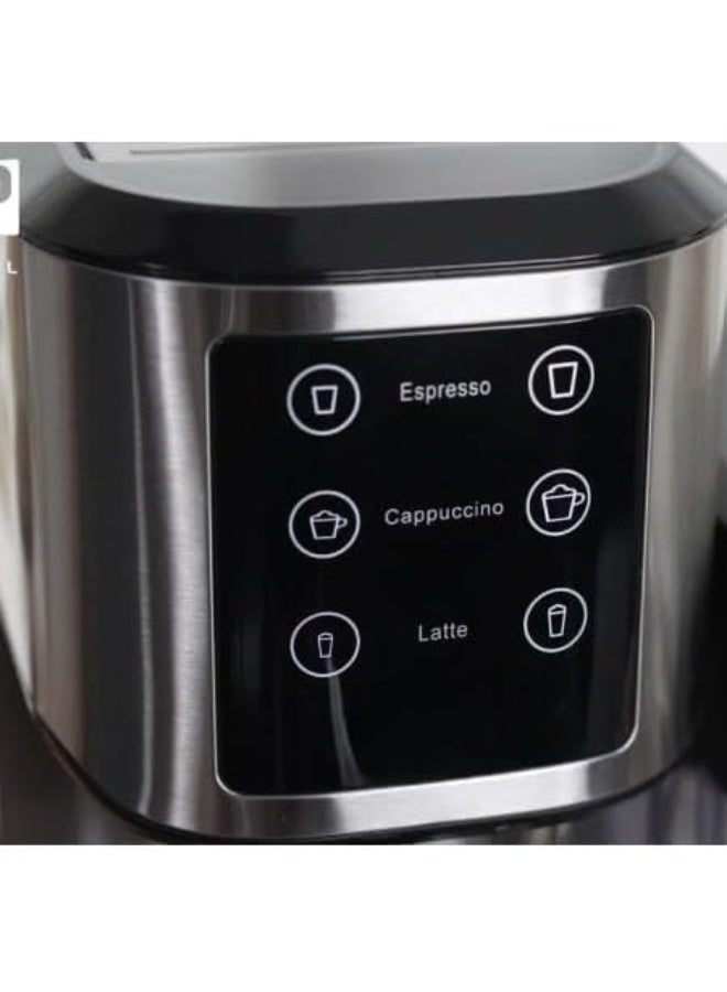 دي اس بي ماكينة تحضير القهوة 2 في 1 بقوة 1350 واط وضغط 20 بار، مع خزان حليب 700 مل وشاشة تعمل باللمس للإسبريسو والكابتشينو واللاتيه، موديل KA3104 - Image 5