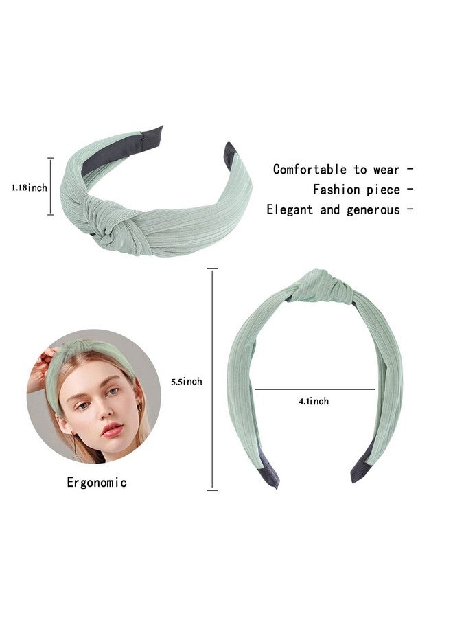 LOVNFC Womens Headbands 5Pcs Knotted Head Bands No Slip Fashion For Women Girls (Mixed Color) - Image 2