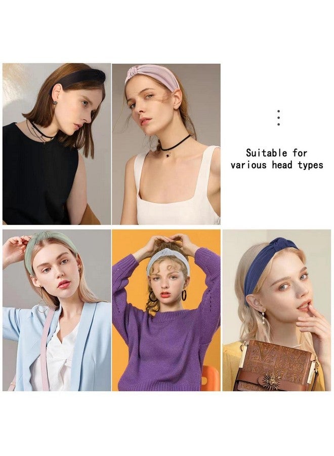 LOVNFC Womens Headbands 5Pcs Knotted Head Bands No Slip Fashion For Women Girls (Mixed Color) - Image 5
