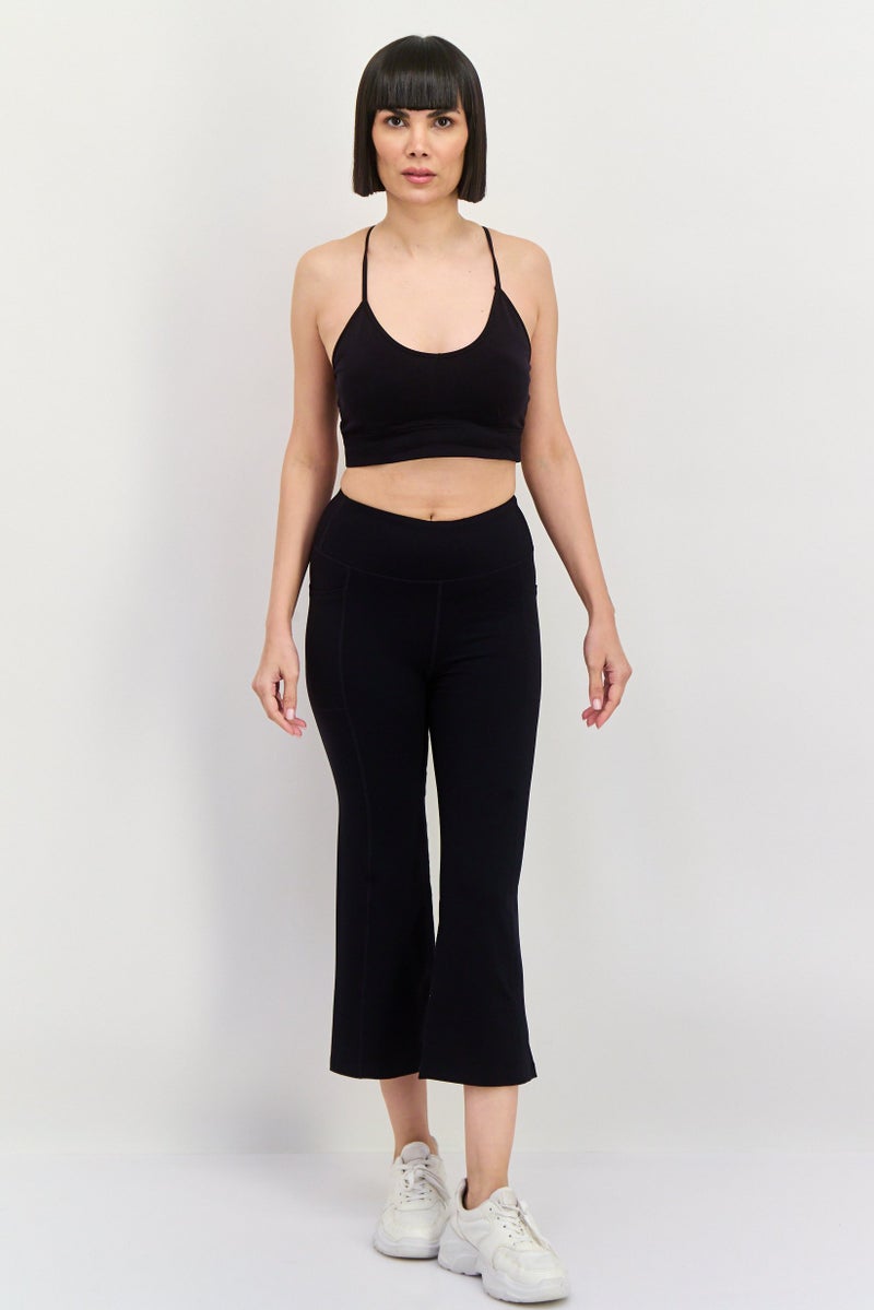 SKECHERS Women Sportswear Fit Brand Logo Training Tight, Black - Image 4