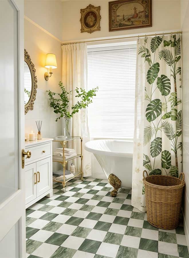 رَوَائِد 10 قطع 30×30 سم ملصقات بلاط أرضيات ذاتية اللصق، بلاط أرضيات لاصق (قشر والصق)، بلاط يُلصق على الأرضية مقاوم للانزلاق ومقاوم للماء للمطبخ وغرفة النوم والحمام، بتصميم ملصقات بنمط الإسمنت - Image 2