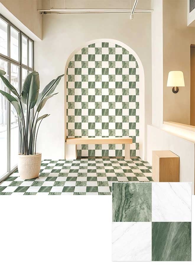 رَوَائِد 10 قطع 30×30 سم ملصقات بلاط أرضيات ذاتية اللصق، بلاط أرضيات لاصق (قشر والصق)، بلاط يُلصق على الأرضية مقاوم للانزلاق ومقاوم للماء للمطبخ وغرفة النوم والحمام، بتصميم ملصقات بنمط الإسمنت - Image 1