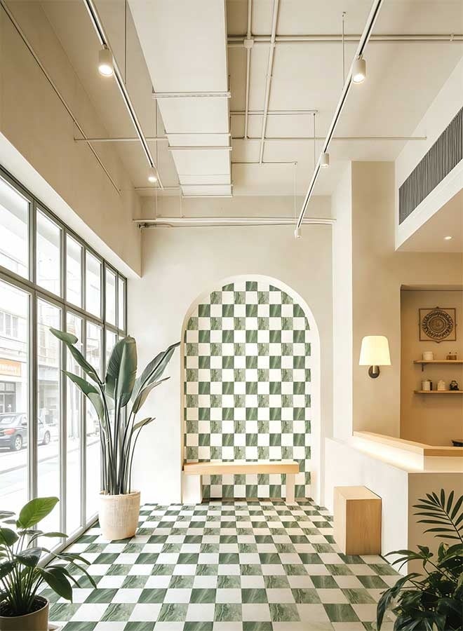 رَوَائِد 10 قطع 30×30 سم ملصقات بلاط أرضيات ذاتية اللصق، بلاط أرضيات لاصق (قشر والصق)، بلاط يُلصق على الأرضية مقاوم للانزلاق ومقاوم للماء للمطبخ وغرفة النوم والحمام، بتصميم ملصقات بنمط الإسمنت - Image 4