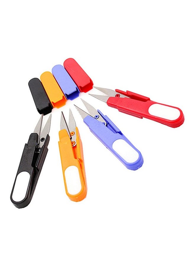 ALIMITOPIA Portable Scissor,Multipurpose U-Type Small Cutter Fishing Thread Yarn Scissor Trimming Nipper With Protective Cover For Diy Crafting Projects(4 Colors)  - Image 1