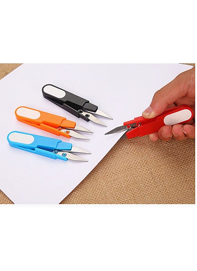 ALIMITOPIA Portable Scissor,Multipurpose U-Type Small Cutter Fishing Thread Yarn Scissor Trimming Nipper With Protective Cover For Diy Crafting Projects(4 Colors)  - Image 4