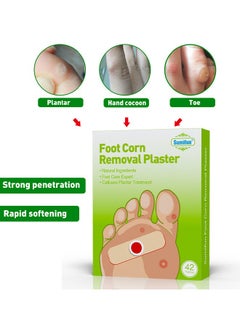 Sumifun 42 Pcs Foot Corn Removal Plaster,Natural Ingredients,Foot Care Expert,Calluses Plantar Treatment,Relief Pain From Calluses, Corns, Blisters, Heel Frictions  - Image 5