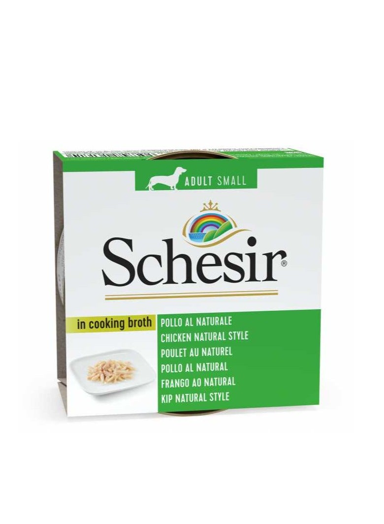 Schesir 14PC Dog Wet Food Can-Chicken Natural Style 85g - Image 3