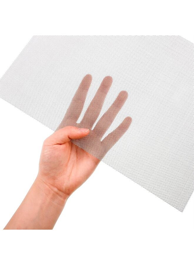 6 قطع من شبكة الأسلاك، شبكة القوارض 20 شبكة، ألواح شبكة أسلاك الفولاذ المقاوم للصدأ، شبكة معدنية للحشرات، شبكة أسلاك دقيقة، شبكة أسلاك فئران للفتحات، المنزل، المطبخ، الحديقة (210 × 300 مم) - Image 3