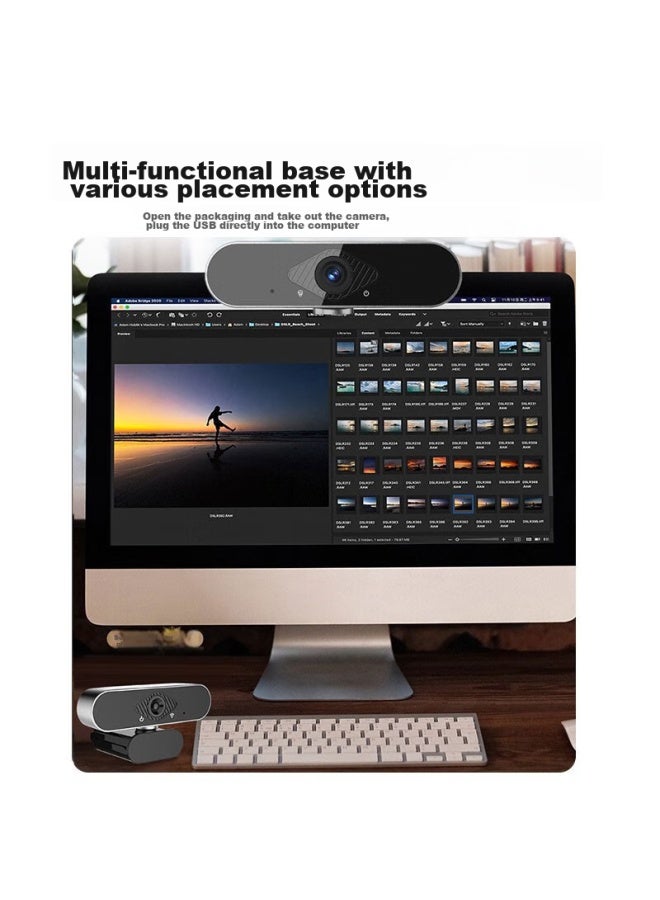 Stiger Computer Webcam With Microphone, Hd Video Conference, Postgraduate Entrance Exam, Online Class, Laptop And Desktop All-in Video, Home Teaching, Usb External 2k - Image 5
