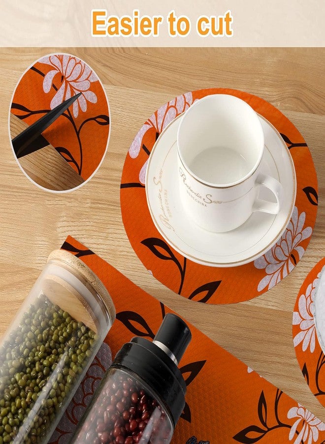 Vocal Store Anti-Slip Kitchen Cabinet Drawer Shelf Mat Liner Sheets Textured Multipurpose 10 Meter Roll, Orange - CDOJ5-P38-10M - Image 4