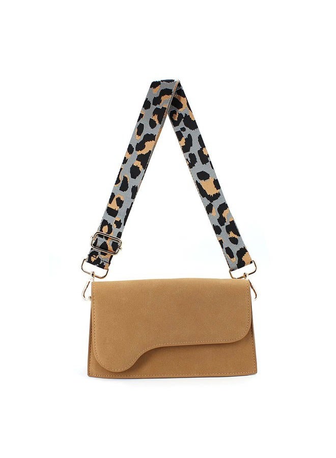 TANOSII Wide Adjustable Replacement Crossbody Strap Handbag Strap Green Leopard - Image 5