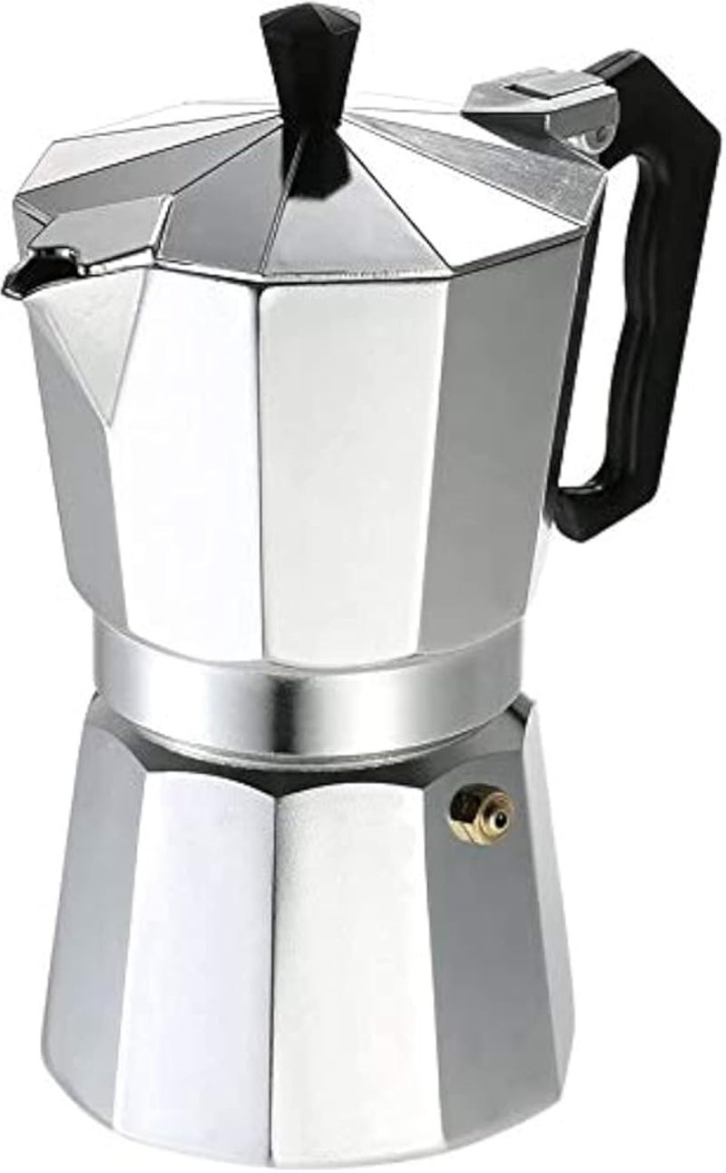 ELON 9 & 3 Cup Aluminum Espresso Percolator Coffee Stovetop Maker Mocha Pot for Use on Cooker Gas Stove Electrothermal Furnace