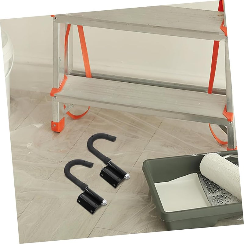 Heavy Duty Ladder Hooks 2 Pack For Telescoping Ladders Garage Ceiling Mount Enhanced Stability - Image 5