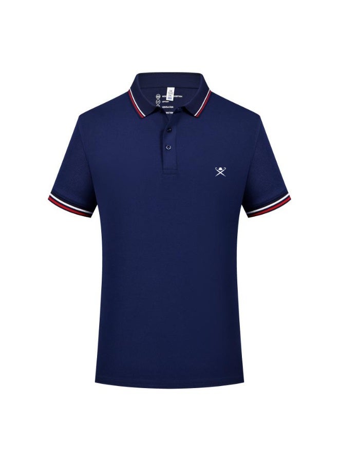 HACKETT LONDON Couples men and women summer breathable lapel short sleeve Polo shirt - Image 4