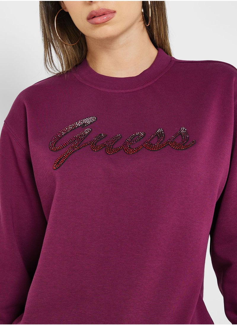GUESS - Logo Knitted Sweatshirt - Image 1
