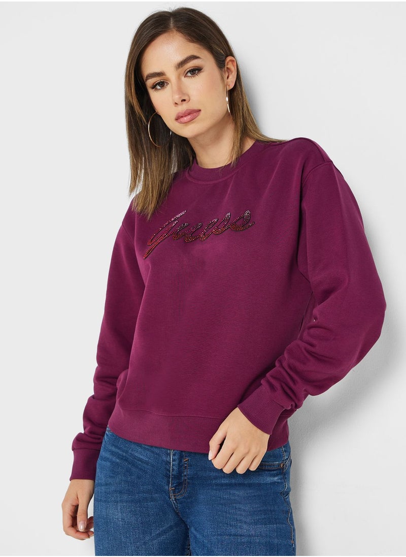 GUESS - Logo Knitted Sweatshirt - Image 1