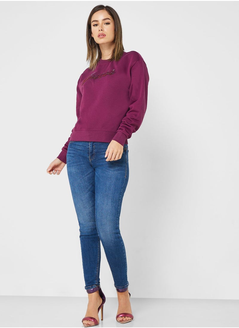 GUESS - Logo Knitted Sweatshirt - Image 1