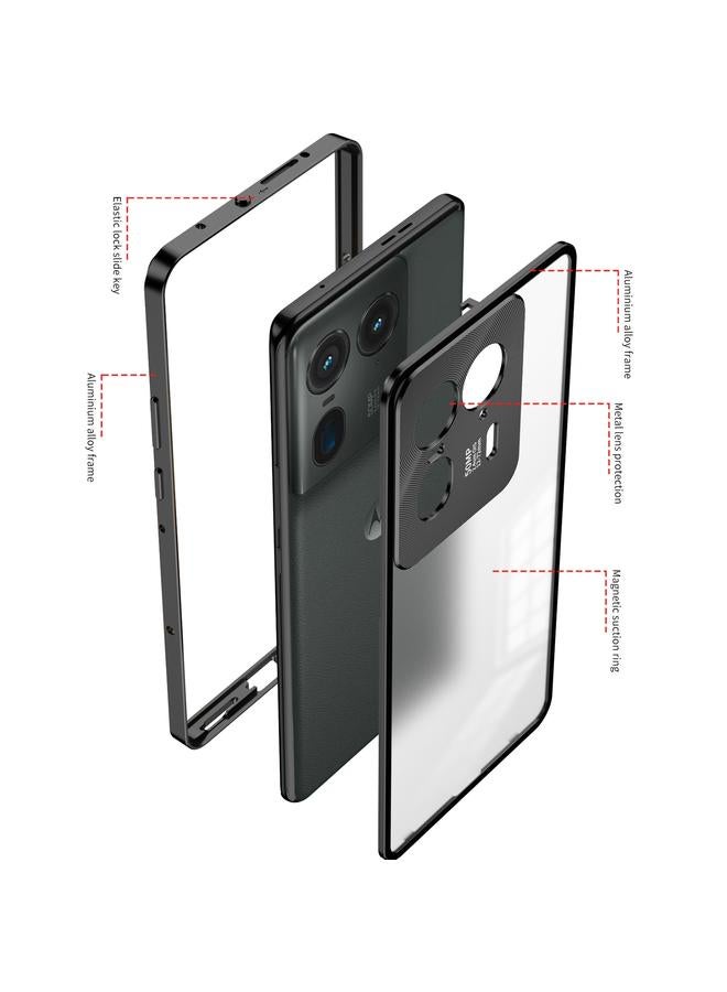 erorex Case For Motorola Moto X50 Ultra Snap Buckle Metal Frame Frosted Phone Case - Image 4