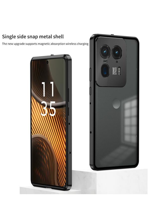 erorex Case For Motorola Moto X50 Ultra Snap Buckle Metal Frame Frosted Phone Case - Image 2