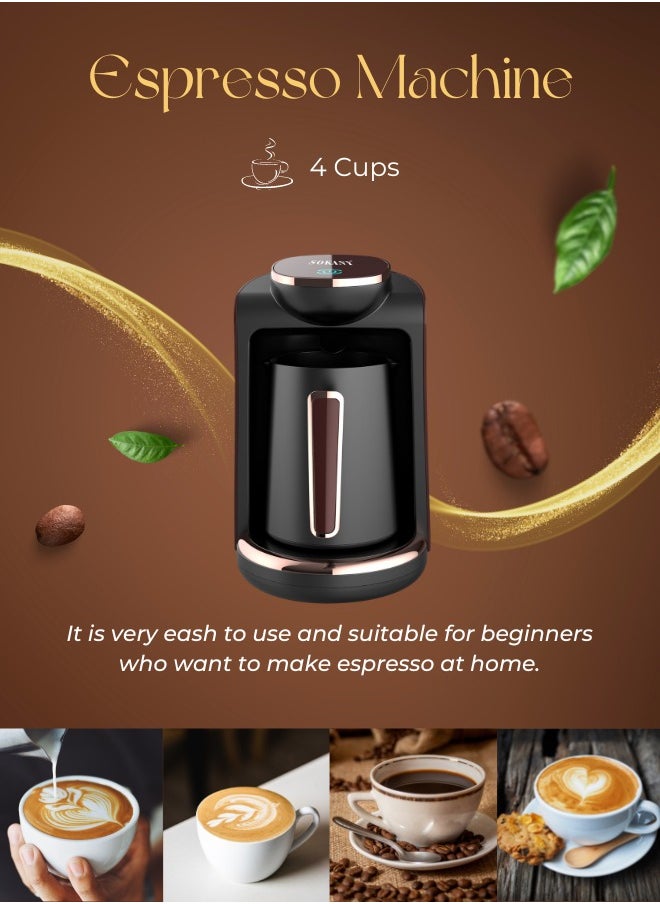 sokany Turkish Coffee Maker,4 Cups,250ml,550W Electric Coffee Pot,Coffee Making Machine  - Image 2