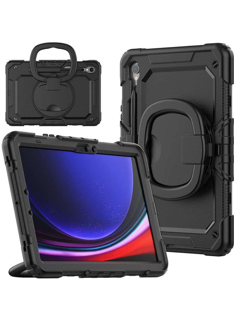 general Durable Protective Case for Samsung Galaxy Tab S10FE+ 13.1" 2025 Tablet, Shockproof Silicone 3-in-1 Case with Pencil Holder , Foldable Invisible Bracket Kickstand - Image 1