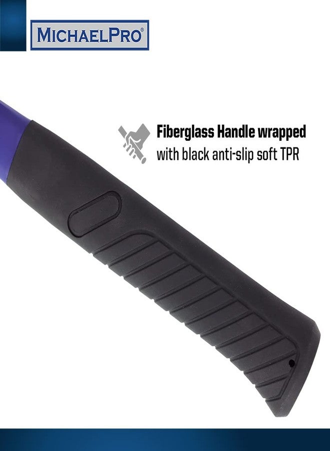 MichaelPro مطرقة مايكل برو كروية الشكل، وزن 16 أونصة، مصنوعة من فولاذ مطروق فاخر، ومقبض من الألياف الزجاجية، ومقاومة للصدمات ومتوازنة جيدًا لقبضة مريحة، ومقاومة للصدأ والتآكل - MP004007 - Image 5