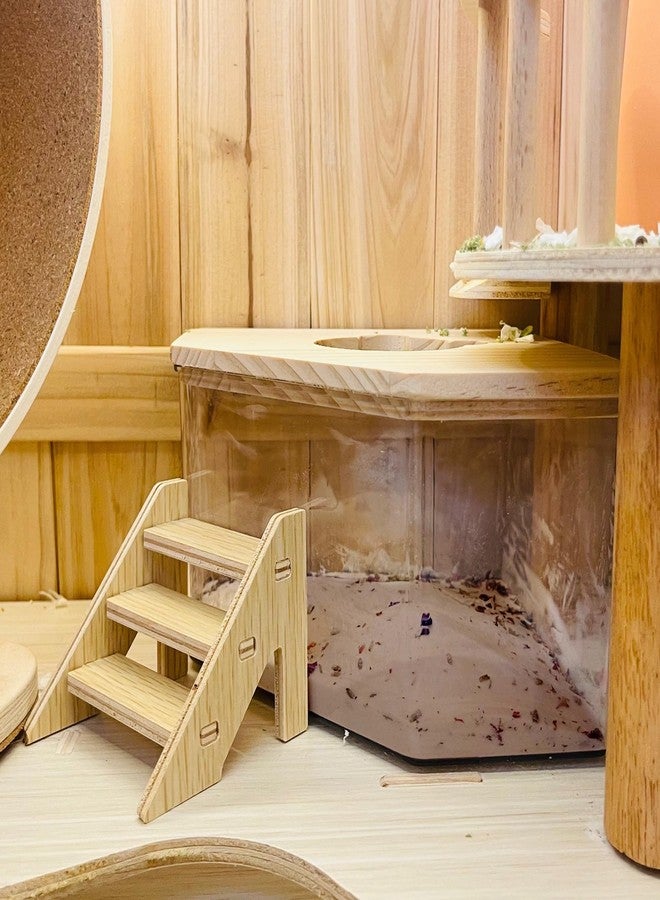 دكتور دودو رمل استحمام الهامستر من دكتور دودو، 2.8 رطل، رمل صحراوي خالٍ من الغبار أو رمل فضلات للحيوانات الأليفة مثل الهامستر والشنشيلة والجرذان والفئران السورية والحيوانات الصغيرة (بيج، رائحة زهور) - Image 5