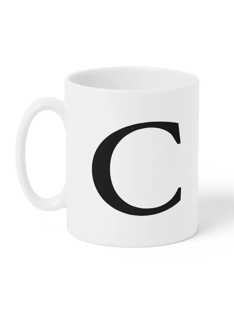 لوحة كوب سيراميك  أونصة بتصميم حرف  على الجانبين